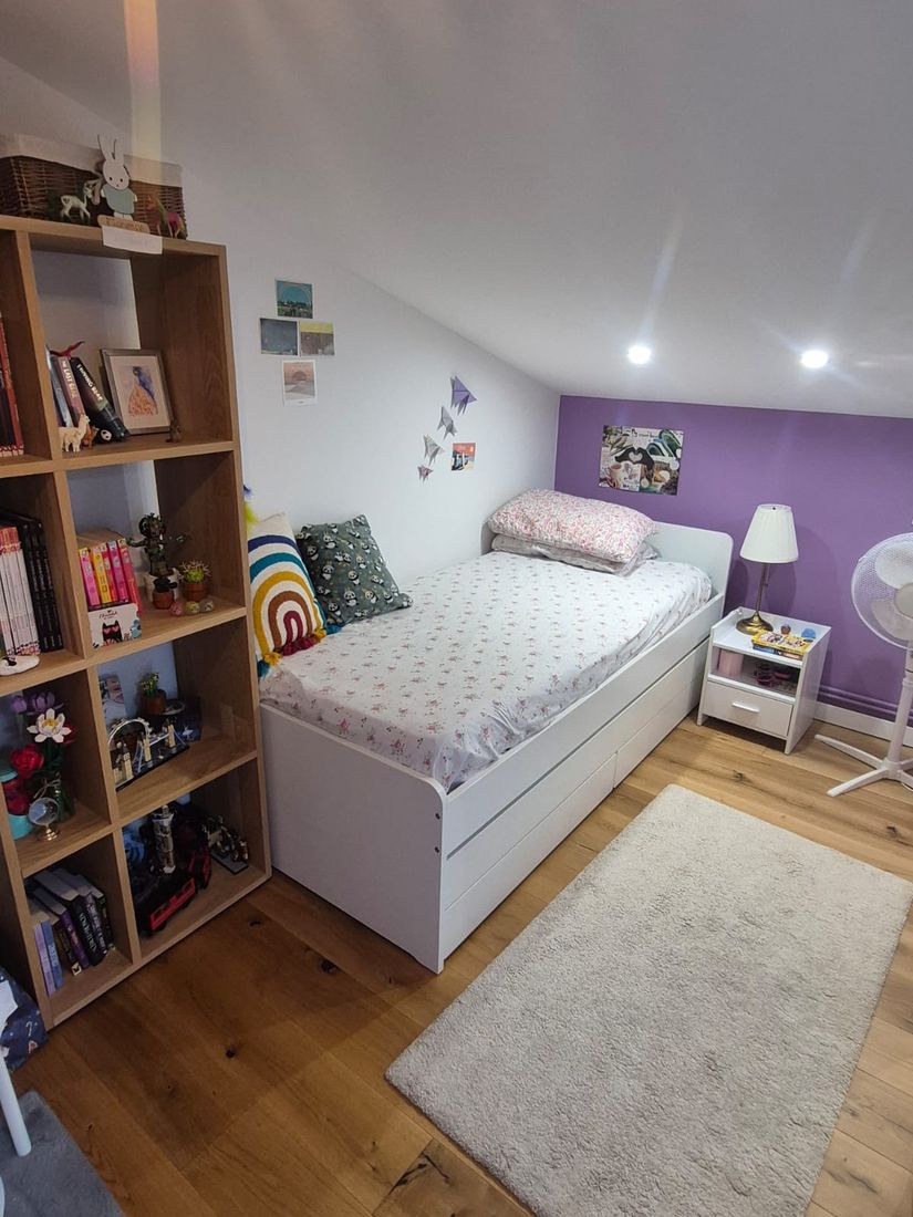 A private bedroom in the family house